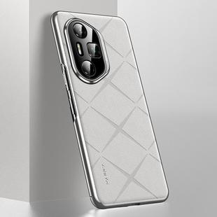For Honor 300 Ultra Plain Leather PC Phone Case(White)