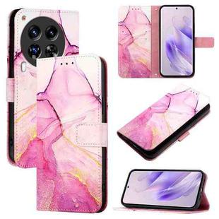 For Tecno Camon 30 Premier 5G PT003 Marble Pattern Flip Leather Phone Case(Pink Purple Gold)