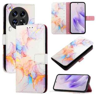 For Tecno Camon 30 Premier 5G PT003 Marble Pattern Flip Leather Phone Case(Galaxy Marble White)