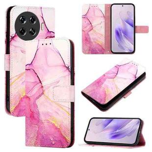 For Tecno Spark 20 Pro+ PT003 Marble Pattern Flip Leather Phone Case(Pink Purple Gold)