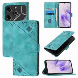 For Tecno Pova 6 Pro Skin Feel Embossed Leather Phone Case(Green)