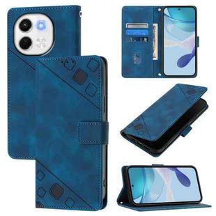 For Tecno Spark 30 5G / Pova 6 Neo 5G Skin Feel Embossed Leather Phone Case(Blue)