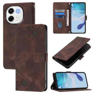 For Tecno Spark 30 5G / Pova 6 Neo 5G Skin Feel Embossed Leather Phone Case(Brown)