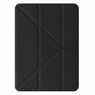 For iPad Pro 11 2024 Mutural Multi-fold Smart Leather Tablet Case(Black)