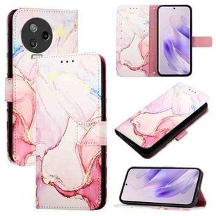 For Infinix Note 12 Pro 4G / Note 12 2023 PT003 Marble Pattern Flip Leather Phone Case(Rose Gold)