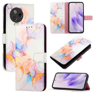 For Infinix Note 12 Pro 4G / Note 12 2023 PT003 Marble Pattern Flip Leather Phone Case(Galaxy Marble White)