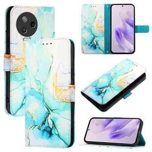 For Infinix Note 12 Pro 4G / Note 12 2023 PT003 Marble Pattern Flip Leather Phone Case(Green)