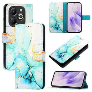 For Infinix Smart 8 Plus / 8 Pro PT003 Marble Pattern Flip Leather Phone Case(Green)