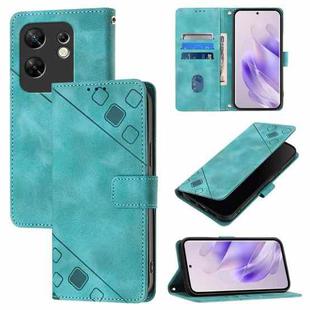 For Infinix Zero 30 4G Skin Feel Embossed Leather Phone Case(Green)