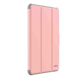 For iPad Pro 13 2024 Mutural PC Hybrid TPU Leather Smart Tablet Case(Pink)