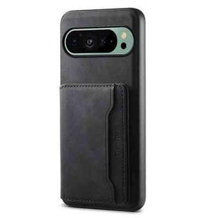For Google Pixel 9 Denior D13 Retro Texture Leather MagSafe Card Bag Phone Case(Black)