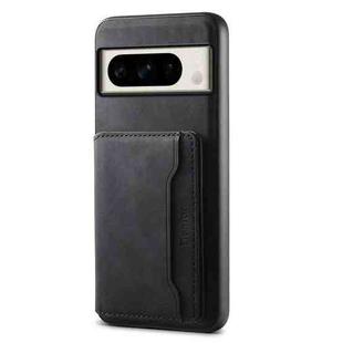 For Google Pixel 8 Pro Denior D13 Retro Texture Leather MagSafe Card Bag Phone Case(Black)