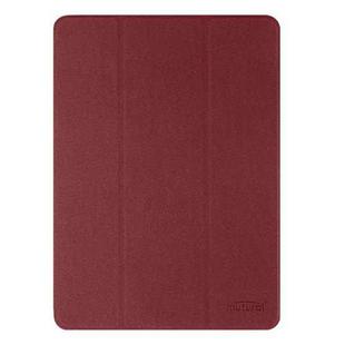 For iPad Air 11 2024 / Air 2022 10.9 Mutural YASHI Series Tablet Leather Smart Case(Red)