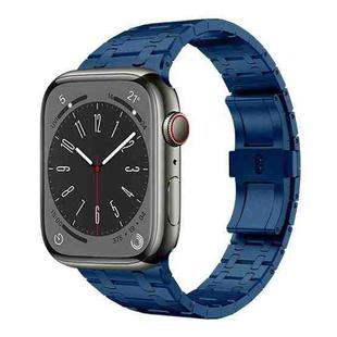 For Apple Watch SE 2023 44mm PG94 Dual-link Modified Stainless Steel Watch Band(Blue)