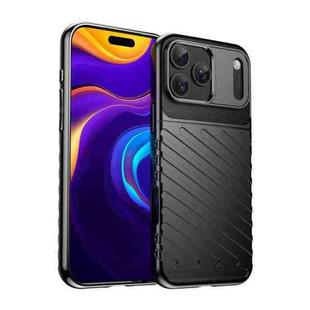 For iPhone 17 Pro Max Thunderbolt Shockproof Soft TPU Phone Case(Black)