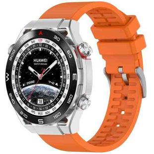 22mm Fluororubber Watch Band Wristband(Orange)