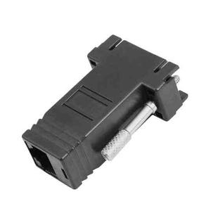 DB15 VGA Female to RJ45 8P Female Adapter(Black)