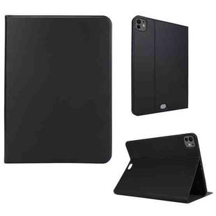 For iPad Pro 13 2024 Stretch Voltage Plain Leather Smart Tablet Case(Black)