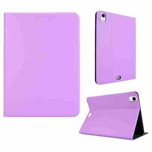 For iPad Air 13 2024 Stretch Voltage Plain Leather Smart Tablet Case(Purple)