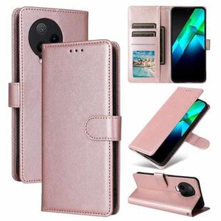 For Infinix Note 12 2023 Multifunctional Horizontal Flip Leather Phone Case with Three Card Slot(Rose Gold)