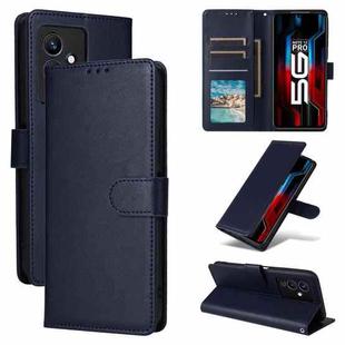 For Infinix Note 12 Pro 5G Multifunctional Horizontal Flip Leather Phone Case with Three Card Slot(Navy Blue)