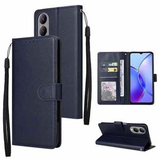 For vivo Y17s 4G Multifunctional Horizontal Flip Leather Phone Case with Three Card Slot(Navy Blue)