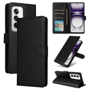 For OPPO Reno12 Pro 5G Global Multifunctional Horizontal Flip Leather Phone Case with Three Card Slot(Black)