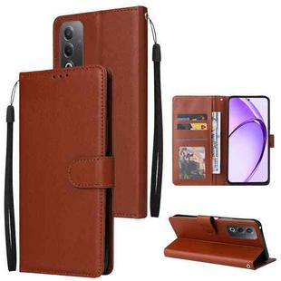 For OPPO A3 Pro 5G Global 3-Card Slots Multifunctional Leather Phone Case(Brown)