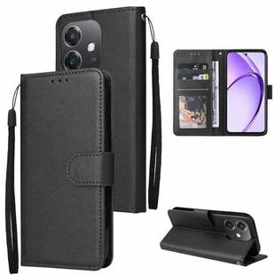 For OPPO A3 4G / 5G Global 3-Card Slots Multifunctional Leather Phone Case(Black)