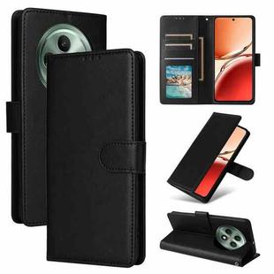 For OPPO Reno12 F 4G / 5G 3-Card Slots Multifunctional Leather Phone Case(Black)