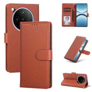 For OPPO Find X8 Pro 3-Card Slots Multifunctional Leather Phone Case(Brown)