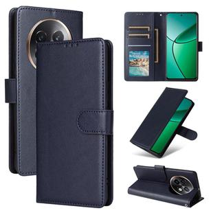 For Realme 13+ 5G 3-Card Slots Multifunctional Leather Phone Case(Navy Blue)