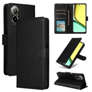 For Realme 12 Lite 4G 3-Card Slots Multifunctional Leather Phone Case(Black)