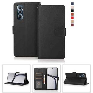 For Realme C65 4G 3-Card Slots Multifunctional Leather Phone Case(Black)