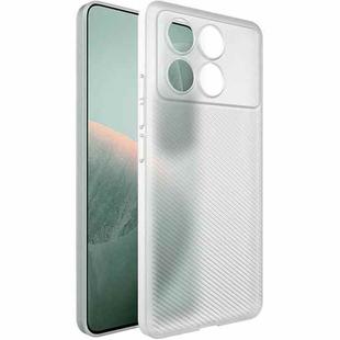 For Xiaomi Redmi K70E 5G imak 0.7mm Ultra Thin Ripple Texture Phone Case(Transparent White)