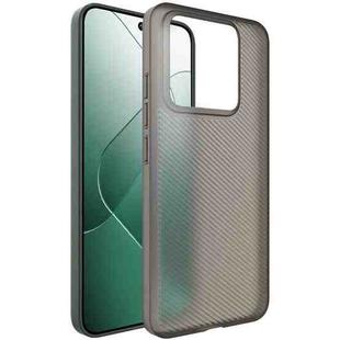 For Xiaomi 14 5G imak 0.7mm Ultra Thin Ripple Texture Phone Case(Transparent Black)
