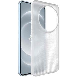 For Xiaomi 14 Ultra 5G imak 0.7mm Ultra Thin Ripple Texture Phone Case(Transparent White)