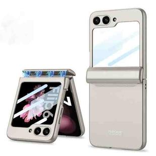 For Samsung Galaxy Z Flip6 GKK Integrated Magnetic Full Coverage Folding Phone Case(Titanium Grey)