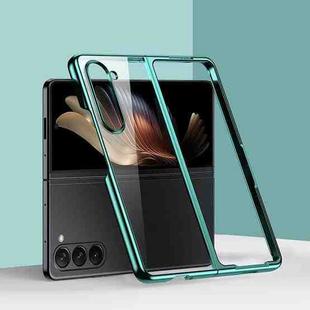 For Samsung Galaxy Z Fold6 6D Electroplating PC Shockproof Phone Case(Green)