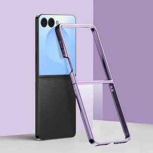 For Samsung Galaxy Z Flip7 6D Electroplating PC Shockproof Phone Case(Purple)
