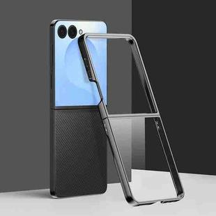 For Samsung Galaxy Z Flip7 6D Electroplating PC Shockproof Phone Case(Black)
