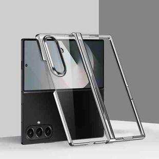 For Samsung Galaxy Z Fold7 5G Three Parts 6D Electroplating PC Shockproof Phone Case(Silver)