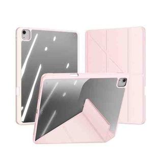 For iPad Air 13 2024 DUX DUCIS Magi Series Smart Leather Tablet Case(Pink)