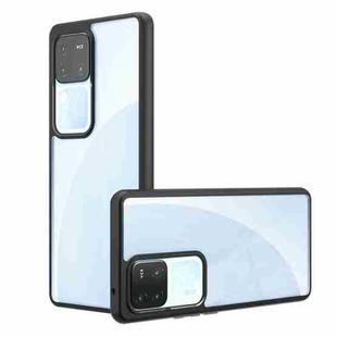 For vivo S18 Pro Armor Big Pore PC Hybrid TPU Phone Case(Transparent)