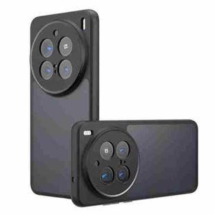 For vivo X200 Pro Armor Precise Hole PC Hybrid TPU Phone Case(Frosted Black)