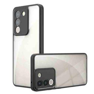 For vivo V29e 5G Armor Precise Hole PC Hybrid TPU Phone Case(Transparent)