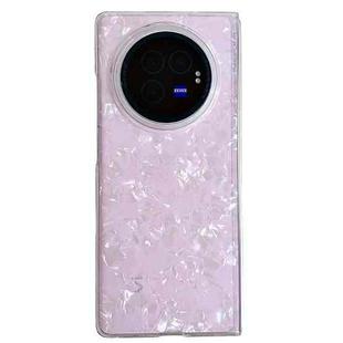 For vivo X Fold3 Pro Pearlescent Shell Texture Phone Case(Pink)