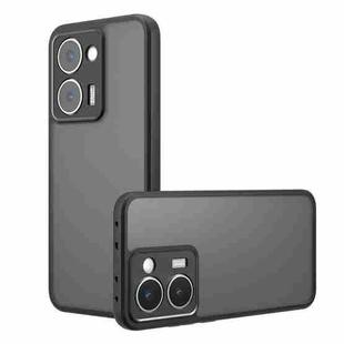 For Realme P3 Ultra Armor Precise Hole PC Hybrid TPU Phone Case(Frosted Black)