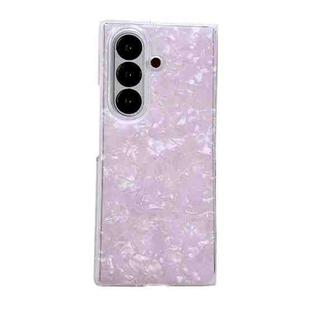 For Samsung Galaxy Z Fold7 5G Pearlescent Shell Texture Phone Case(Pink)