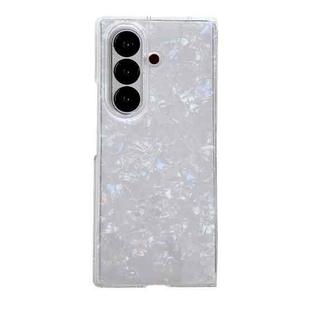 For Samsung Galaxy Z Fold7 5G Pearlescent Shell Texture Phone Case(Beige)